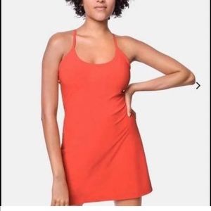 Outdoor Voices the exercise dress tangerine small
